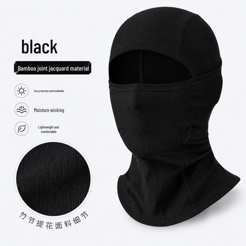Ice Silk Windproof Cycling Mask: Sun-Protection Helmet Headwear