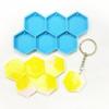 Hexagon Earring Silicone Mold Glossy Earring Pendant Jewelry Resin Mold Keychain Pendant Epoxy Casting Mold  Tool