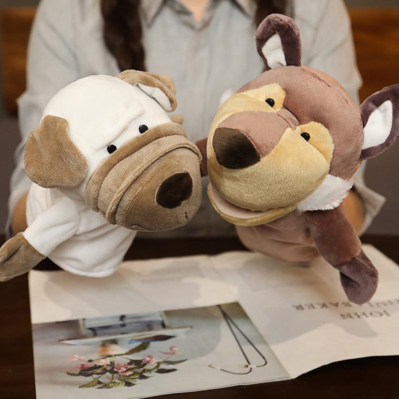 Cute Cartoon Animal Hand Puppet Plush Toy Sign Language Ventricular Performance Props Parent-child Early Childhood Education Interactive Teaching