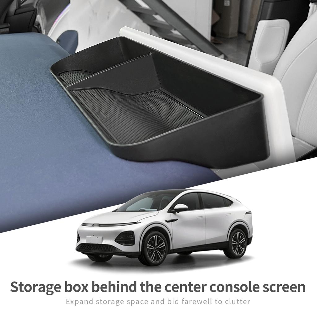 Für Xpeng G6 2025 2025 Auto Dashboard Tablett Center Konsole Versteckte Lagerung Box Hinter Bildschirm Zubehör Organizer Aufräumen