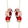 Pieces of 2 Novelty Plush Fabric Musical Climbing Moving Figure On Plastic Chain 9 Inch