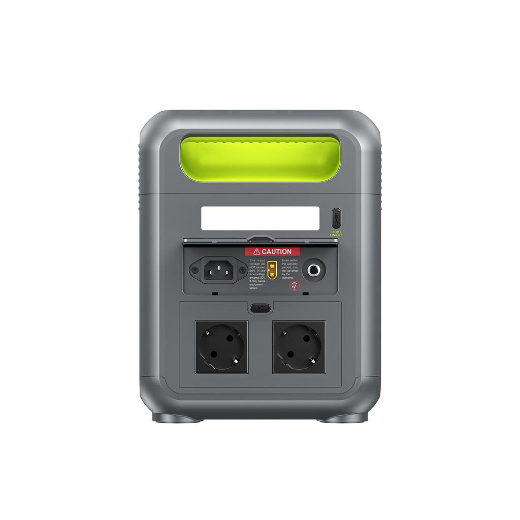 FOSSiBOT F1200 პორტატული ელექტროსადგური 1024Wh LiFePO4 ბატარეის ტევადობა 1200W ნომინალური სიმძლავრე 7 გამომავალი პორტი BMS დაცვა 5 სიჩქარიანი შემავალი რეგულატორი