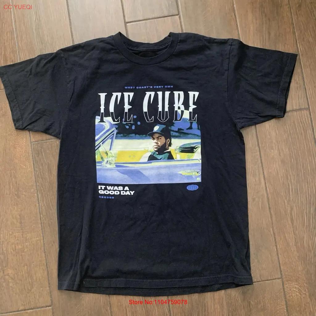 Ice Cube It Was A Good Day Unisexs L Large Black T Shirt Vintage Breathable Fashion Comfortable Stylish Stretched