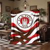 FC St. Pauli Football Print Flannel Blanket Soft Warm Sofa Bed Throw Blanket For Home Office Bedroom