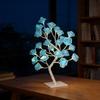 Rose Flower Tree Lamp 24 LED Rose Tree Table Lamp USB Powered Artificial Bonsai Flower Night Light for Bedroom Living Room Wedding Valentine's Day