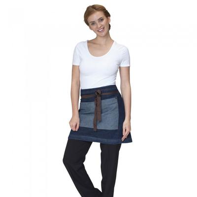 Washed Denim Contrast Waist Apron (Pack of 2)