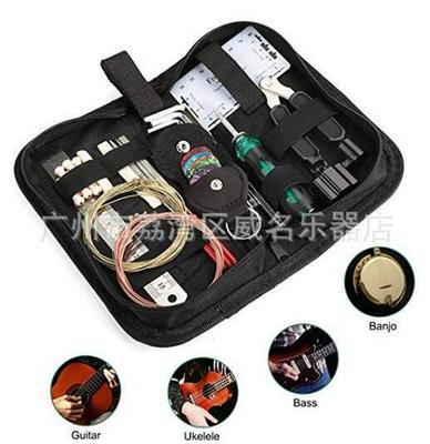 Kit de Ferramentas para Reparo e Manutenção de Guitarra com Cordas