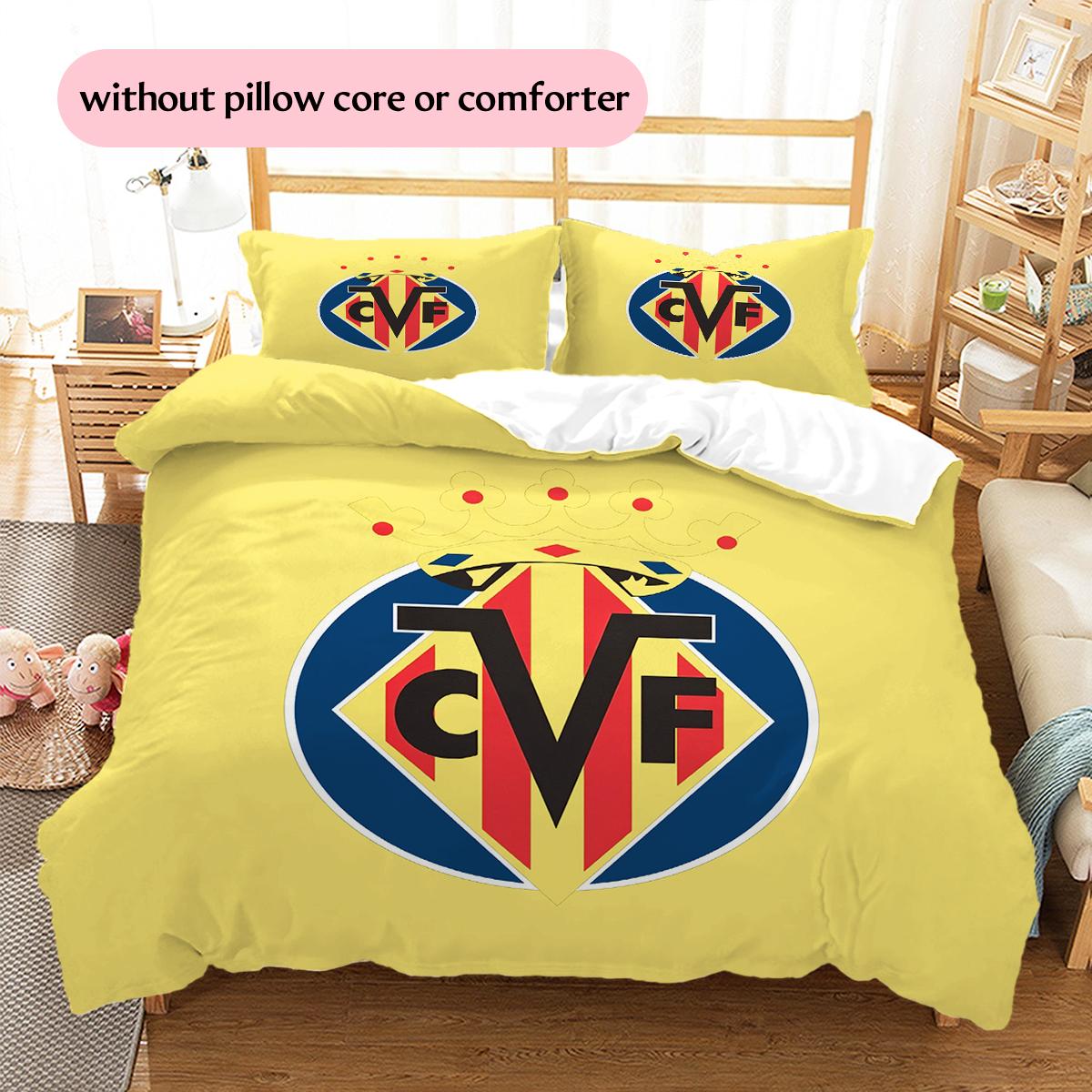 Villarreal CF Pattern Bedding Home Decoration