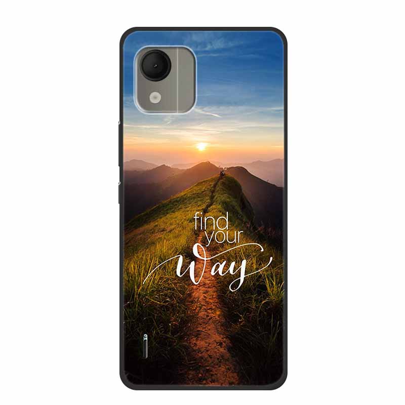 For Nokia C110 4G Case Luxury Silicone Back Cover for NokiaC110 Phone Coque C110 2023 Protector Shockproof Colorful Capas Bumper
