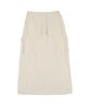Lara Fox Cargo Long Skirt White Bp1Ws004