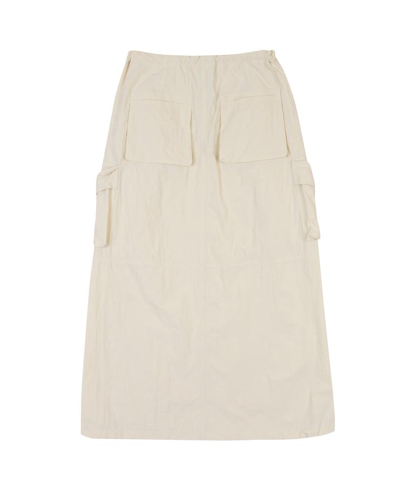 Lara Fox Cargo Long Skirt White Bp1Ws004