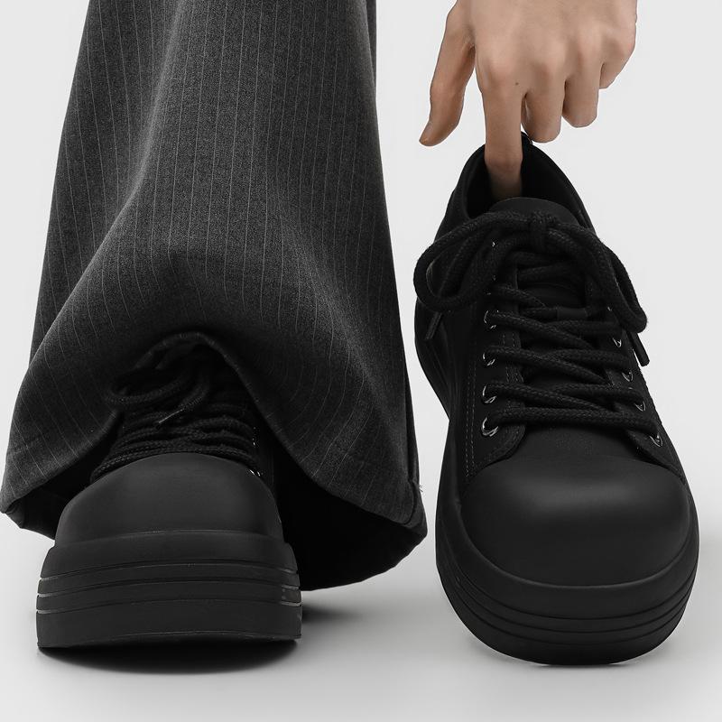 Darth Vader Increases The Height Of Commuter Men'S Shoes Niche Bread Casual Shoes College Style Versatile Big Head Board Shoes Men'S Thick Soles