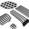 4Pcs Gas Brake Pedal Footrest Cover For Mercedes-Benz C E S GLK SLK CLS SL Class