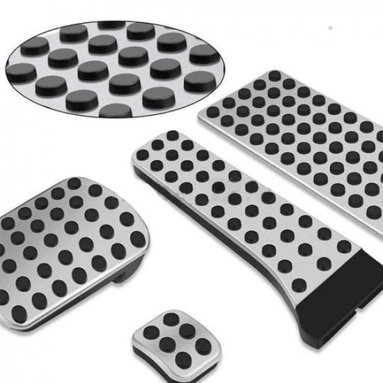 4Pcs Gas Brake Pedal Footrest Cover For Mercedes-Benz C E S GLK SLK CLS SL Class