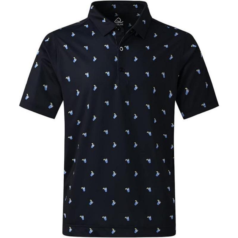Short Sleeve POLO Shirt Button Solid Color Men's Sweatshirt
