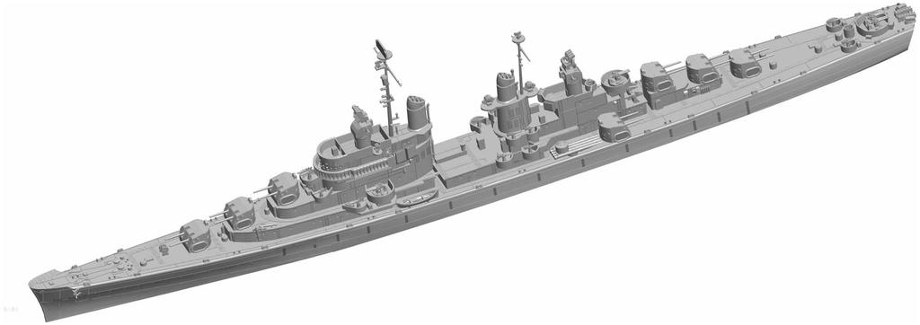 Vee Hobby Maßstab US Navy Leichter Kreuzer San Diego 1944 Standard Edition Plastikmodellbausatz VEEV57012 1/700 CL-53 (Farbig)