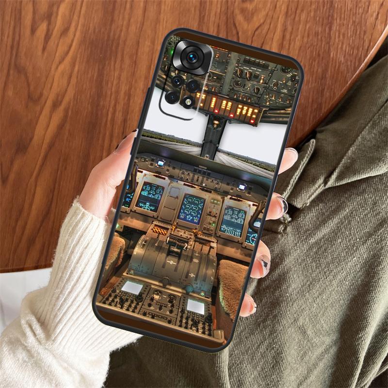 

Aircraft Helicopter Airplane Pilot Case For Xiaomi Redmi Note 14 13 12 11 10 9 15 Pro Plus Redmi 15 15C 13 10C 12C 13C 14C Cover Note 15 Pro Plus 5G