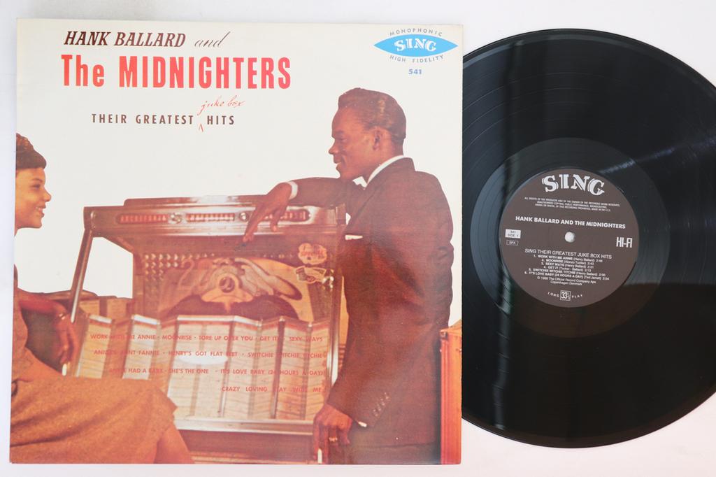 LP Record HANK BALLARD - Their Greatest Juke Box Hits 541 KING 1958 Denmark Soul/Funk Used