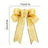 6Pcs Christmas Decoration Bow Ribbon Christmas Tree Pendant Handmade Design for Home Decor Navidad New Year 2026 DIY Ornament