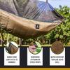 OneTigris Hideout Hammock Hammock with Storage Bag Underquilt, Attachable, Lightweight, Camping/Traveling, (Brown)