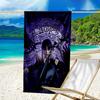 1pc Addams Family Wednesday9 Beach Towel, Sports Cape, Beach and Seaside Swimming Pool Equipment, Fashion Pattern, Rectangular, Travel Essentials