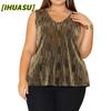 Women's Fashion Casual Solid Color Print Sleeveless  V Neck Blouses & Shirts