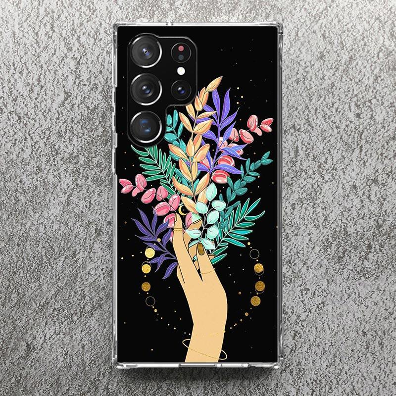 Moon Mystery Totem Witche Phone Case For Samsung Galaxy S25 S24 S23 Ultra S22 Plus S21 S20 FE S10 + S25Ultra S24U Soft Cover She