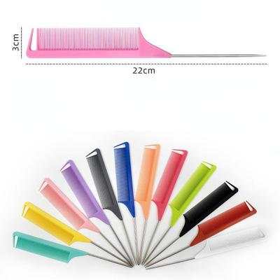 1шт Стальная игла Заостренный хвост Волосы Расческа Антистатическая краска для волос Щетка Профессиональный парикмахерская Расческа Салон Парикмахерская Аксессуары