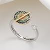 Colorful Zircon Planet Engraved Rotating Ring - Anxiety Relief Light Luxury Open Index Finger Jewelry