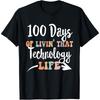 100 Days Of Technology 100th Day of School for Tech Teacher Cotton Men T Shirt