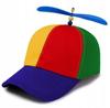 Hut Mit Propeller Regenbogenfarben Mit Schirm Für Den Kopf Sommer Sonnenschutz Windmühle