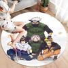 Naruto Round Area Rug Carpet Rug For Living Room Bedroom Sofa Playroom Decor Nonslip Floor Mat