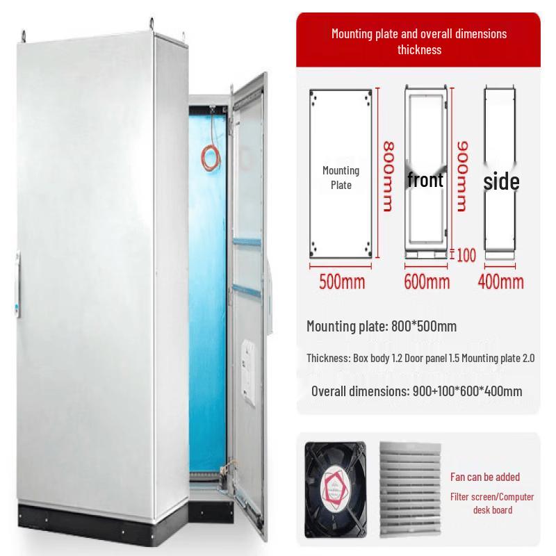 Aokewen Stainless Steel Double Door Electrical Cabinet