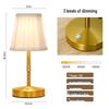 Rechargeable Fabric Metal Table Lamp