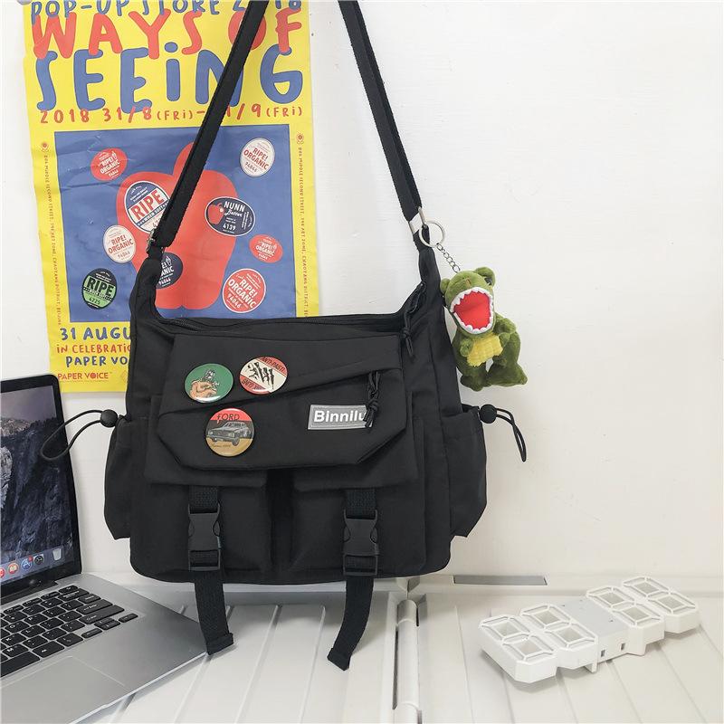Trendy Large Capacity Campus Style Men's Crossbody Bag, Student School Bags, Couples Shoulder Messenger Bag for Casual Daily Use