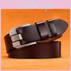Mens Artful Leather Belt With Alloy Pin Buckle For Business And Leisure Attire