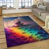 2025 New Style Colorful Pebble Rainbow Road Beach Stone Nature Carpet Rug for Living Room Bedroom Home Sofa,Non-slip Floor Mat