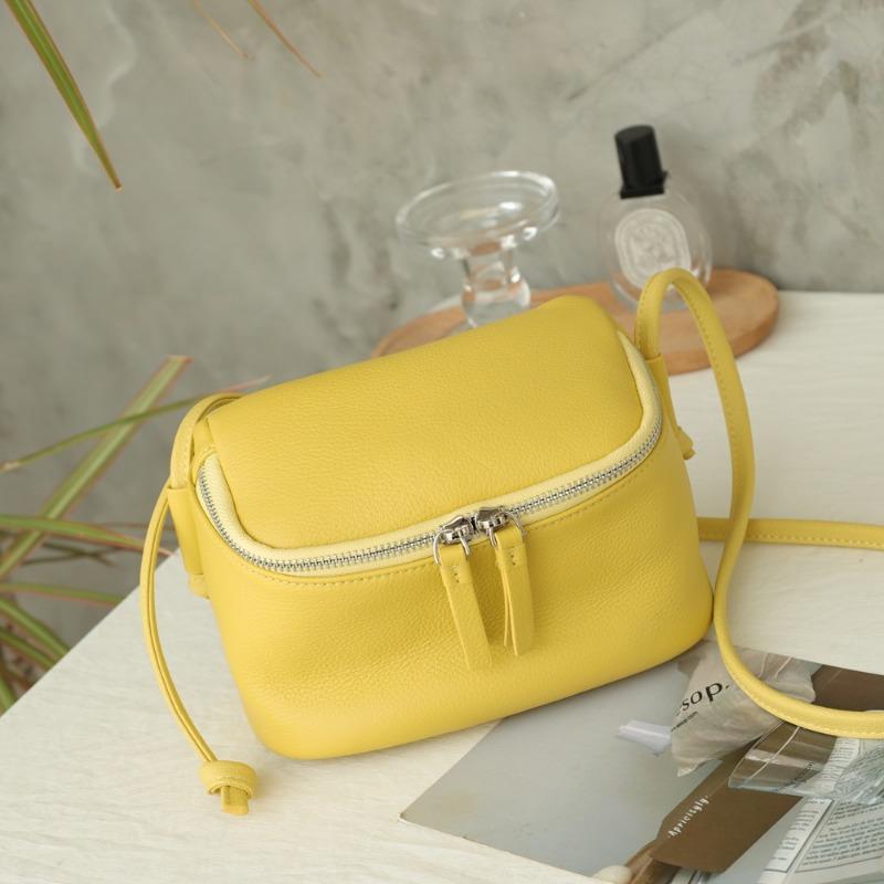 Natürliche Tropfen Aufbewahrungstasche Echtes Leder Damen Tasche Modische und Vielseitige Umhänge-Einzelschultertasche