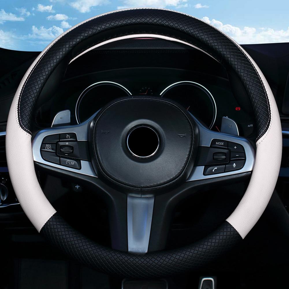 Universal Car Steering Wheel Cover Microfiber Leather Protection Cover Anti Slip Breathable Steering Wheel Protector
