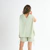 Amphibious Sleeveless Top and Culottes Set High-waisted Cover-up