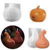 Angry Smile Pumpkin Candle Silicone Mould 1-2pcs DIY Scented Candles Kits Plant Resin Molds Thanksgiving Day Gypsum Decor Gifts