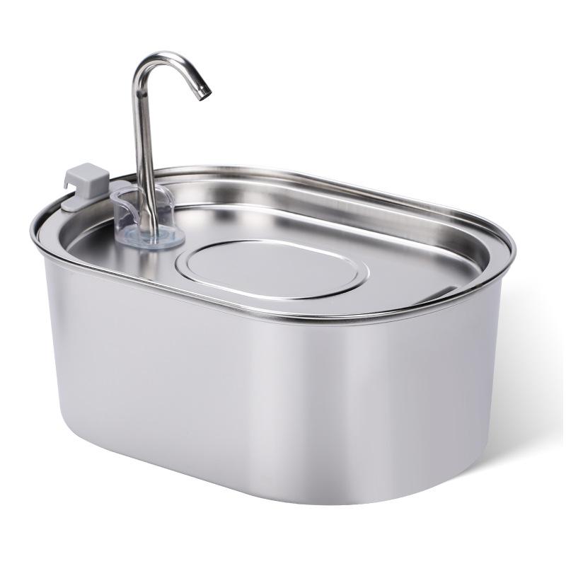 

Смеситель для взлетно-посадочной полосы из нержавеющей стали, 3,2 л, диспенсер для воды для домашних животных большой емкости