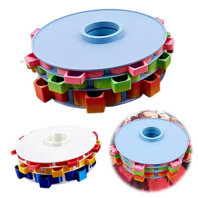 Organisateur de plateau rotatif pour peinture diamant Plateau à strass Kits de plateaux pour art du diamant Fournitures pour peinture diamant