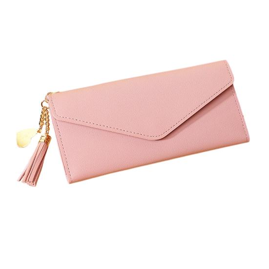 Women Slim Card Wallet Short Long Wallet with ID Window Zippered Coin Pocket Card Holder Wallet for Travel Shopping