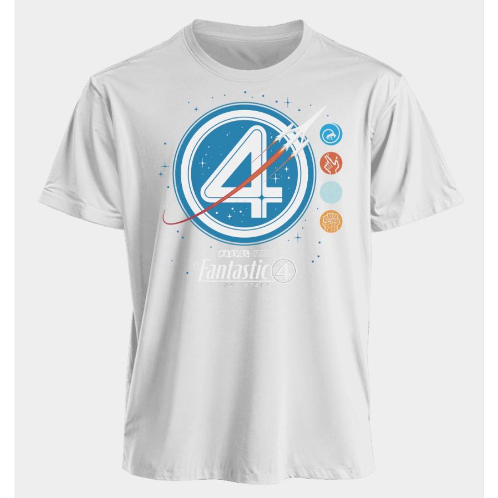 Men's and Women's T-shirts The Fantastic 4 Summer American Spring and Autumn Basic Loose Sporty Oversized Short-sleeved