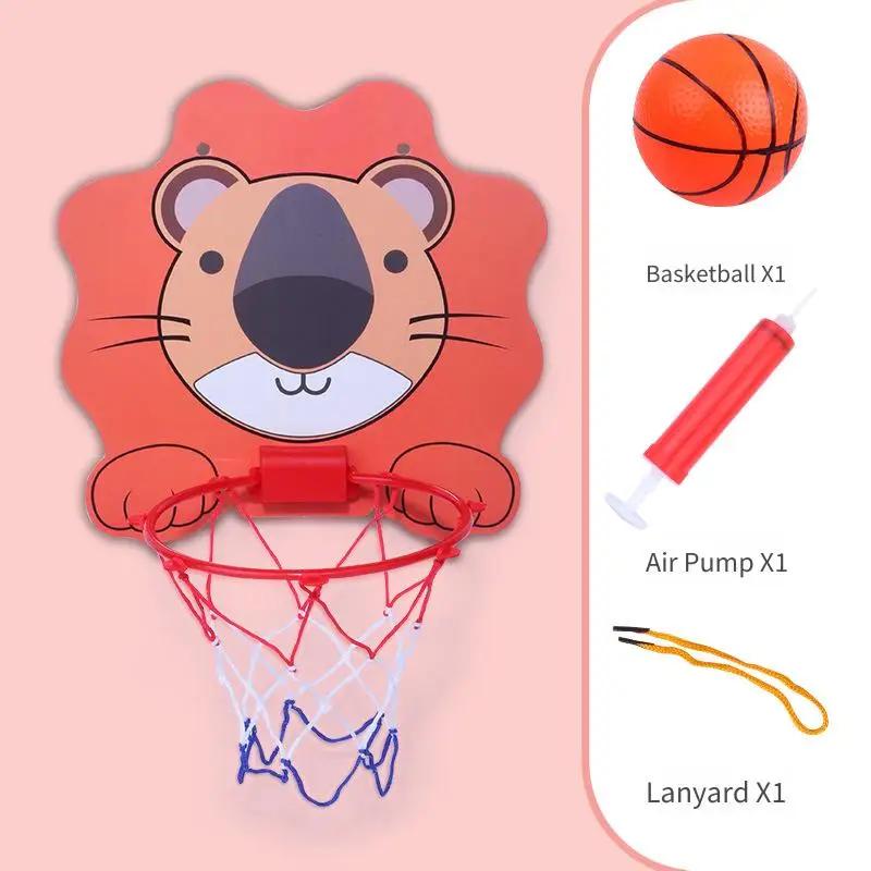

Kid Cartoon Basketball Shooting Frame-Hanging Sports Toy Basketball Stand Indoor Outdoor Use for Parent Child Interaction & Play