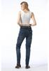VOLERO Damen Freizeit-Motorradjeans mit mehreren Taschen und Protektoren