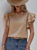 Women's Casual Summer Ruffle Batwing Sleeve Top