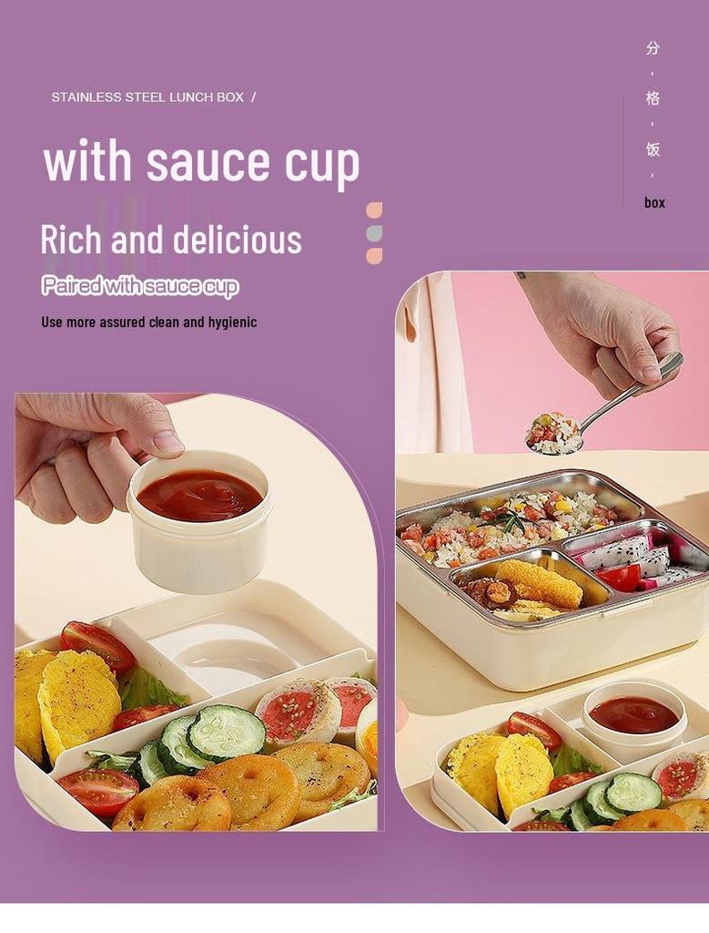 Food-Grade Animal Shape Cartoon Bento Lunch Box for Kids