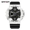 Fashion SANDA 3168 Luxury G-Type Military Men's Watch Digital Sports Multi Functional Waterproof Men's Electronic Watch